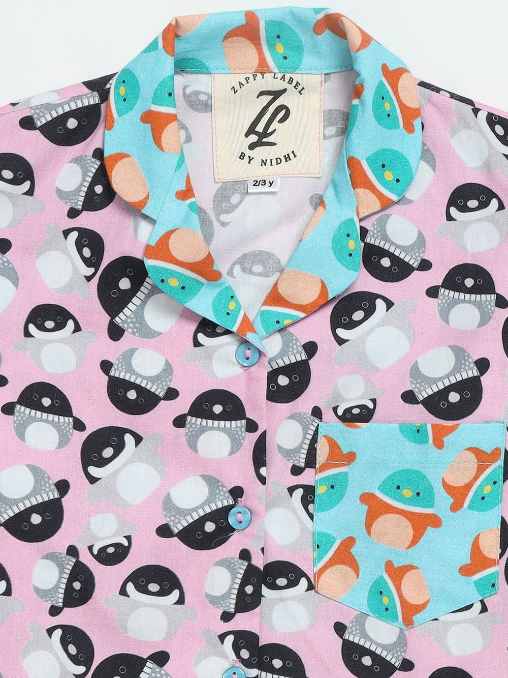 Pink Squishmallow Printed Nightwear Pj Set