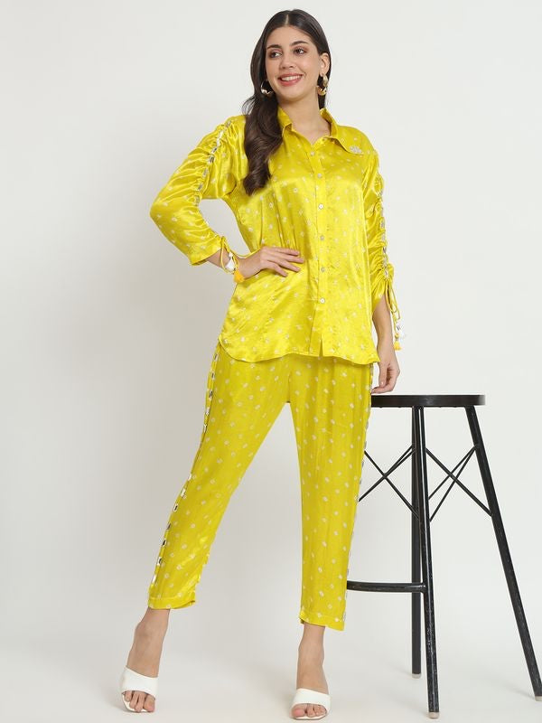 Sunshine Pure Bandhani Co-Ord Set