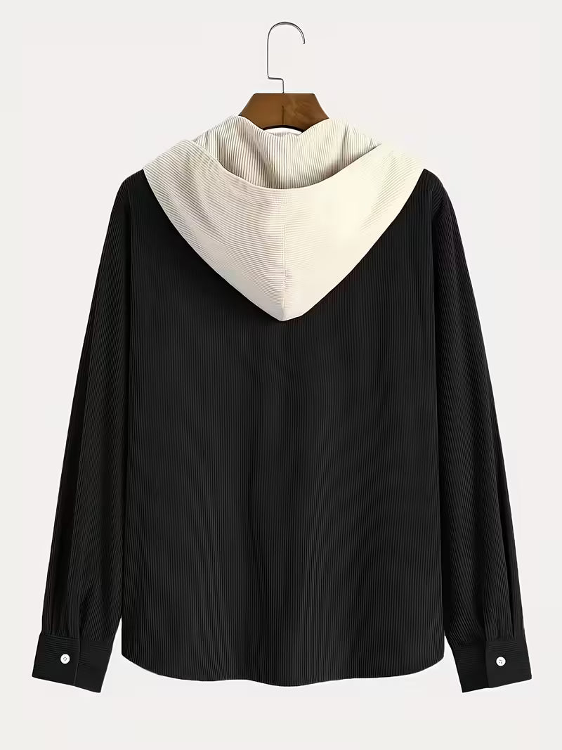 Clothic™ Two-Tone Patchwork Knitted Sweater – Beige & Ivory