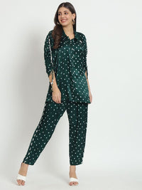 Emerald Pure Bandhani Co-Ord Set