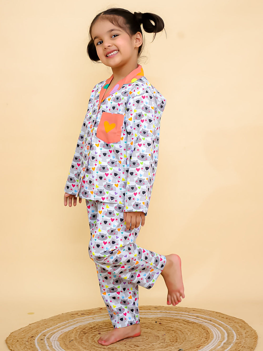 Cute Wombat Kid’s Nightwear Pj set (1-14 Yrs)
