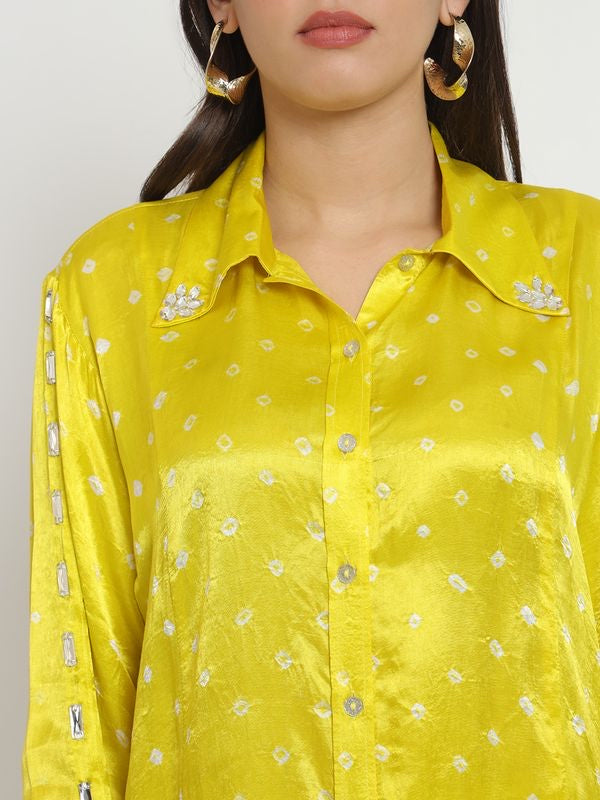 Sunshine Pure Bandhani Co-Ord Set