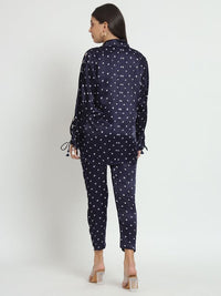 Imperial Blue Pure Bandhani Co-Ord Set