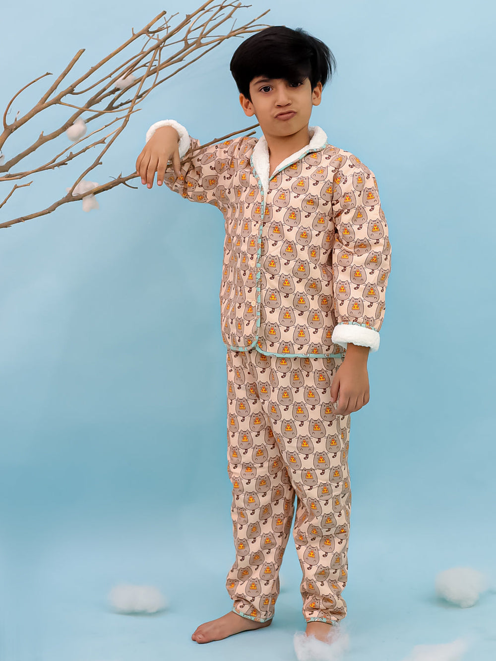 I Love Pizza! Warm Sherpa Nightwear Pj Set