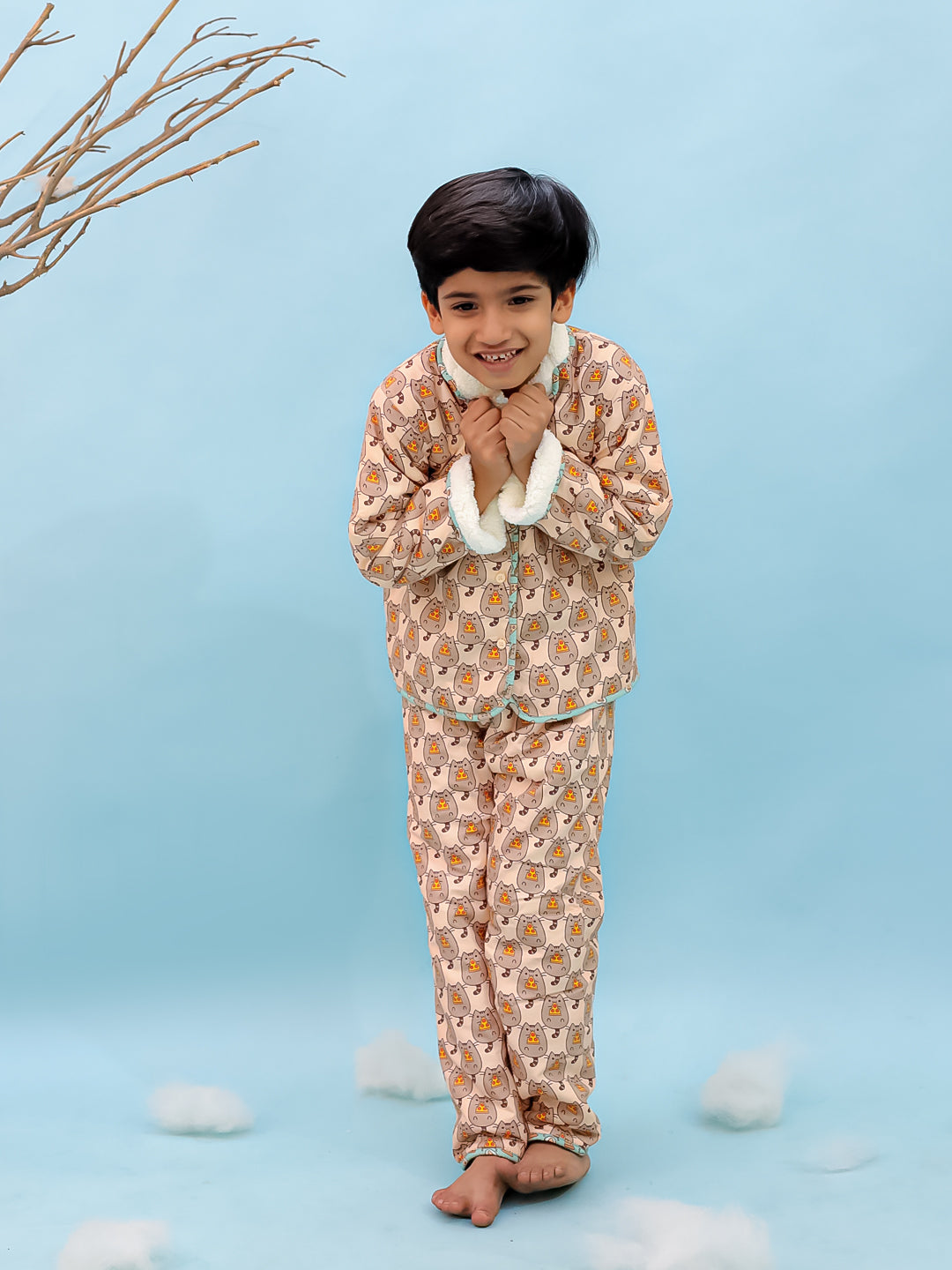 I Love Pizza! Warm Sherpa Nightwear Pj Set