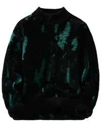 Clothic™ Abstract Black & White Knitted Sweater