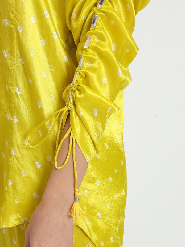 Sunshine Pure Bandhani Co-Ord Set