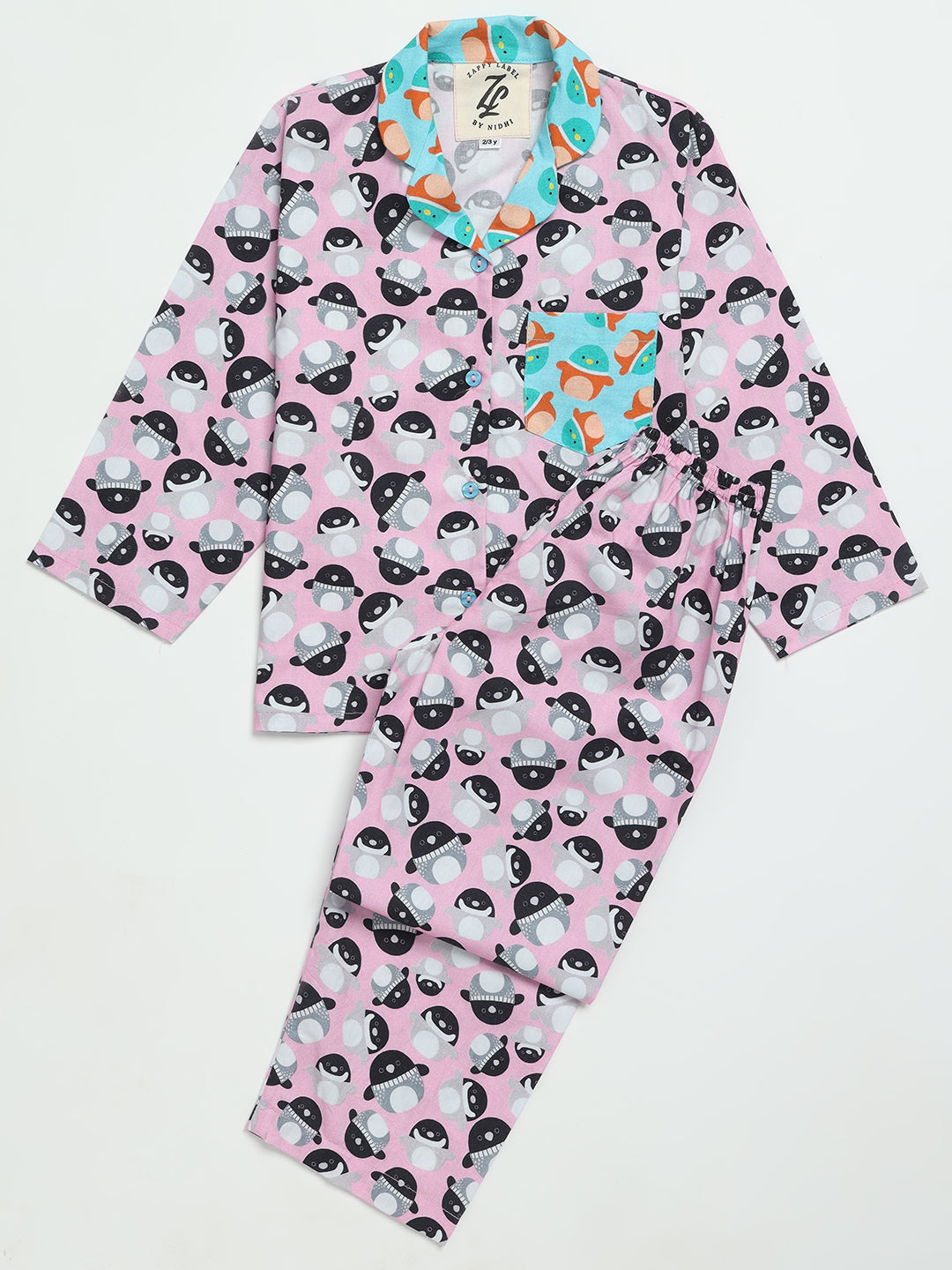 Pink Squishmallow Printed Nightwear Pj Set