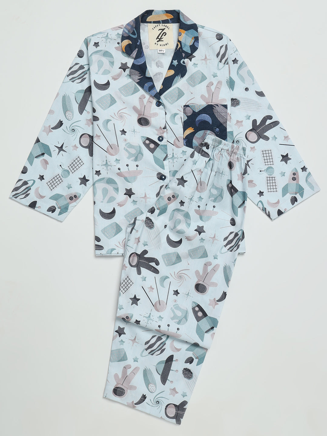 Cosmos Printed Nightwear Pj Set