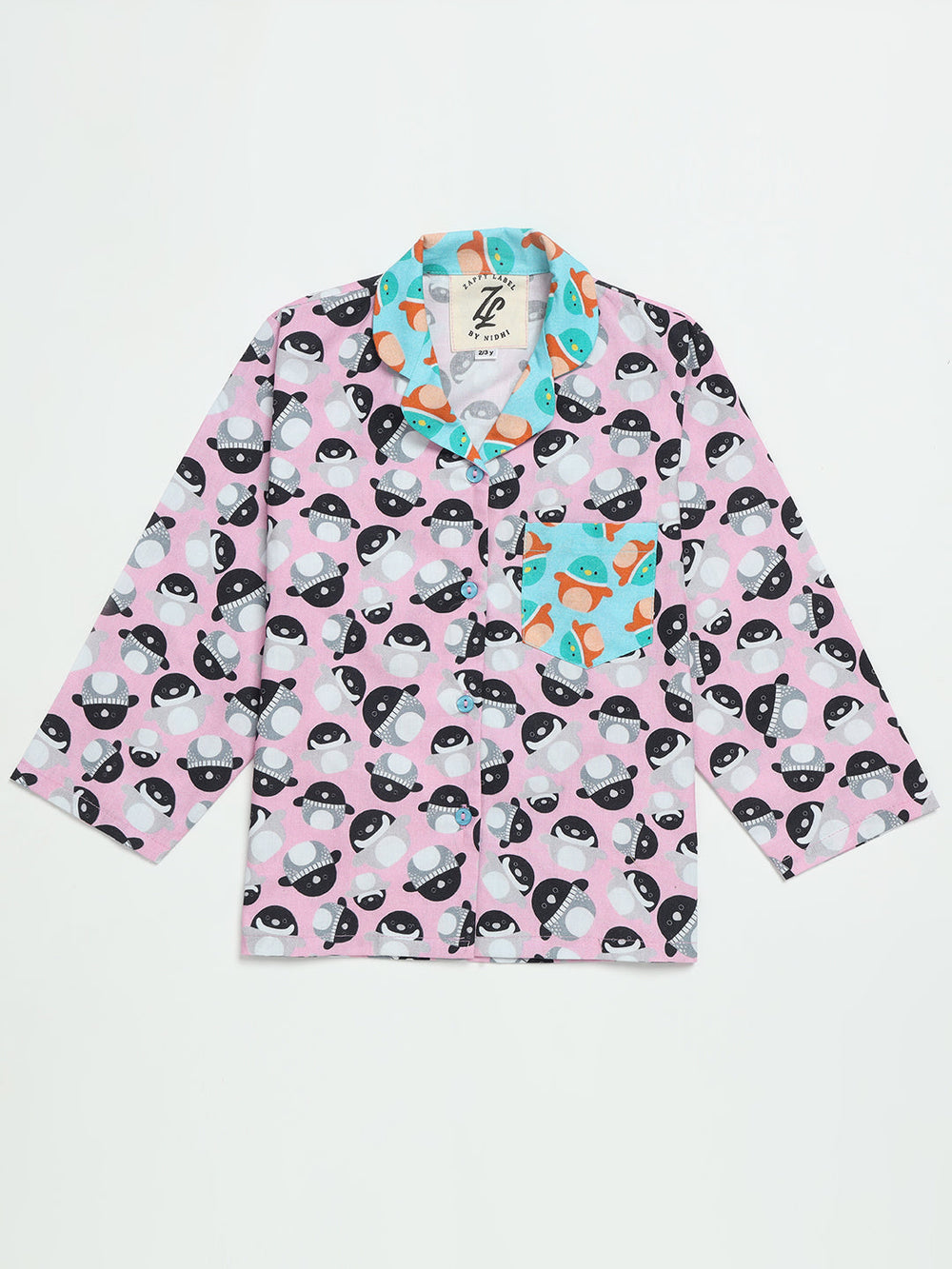 Pink Squishmallow Printed Nightwear Pj Set