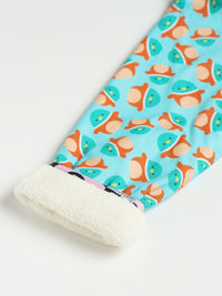 Blue Squishmallow Warm Sherpa Nightwear Pj Set