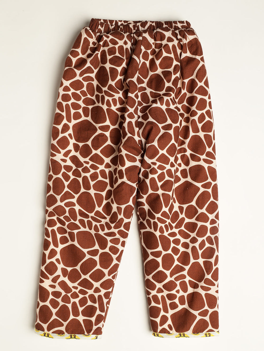 Cute Giraffe Warm Sherpa Nightwear Pj Set