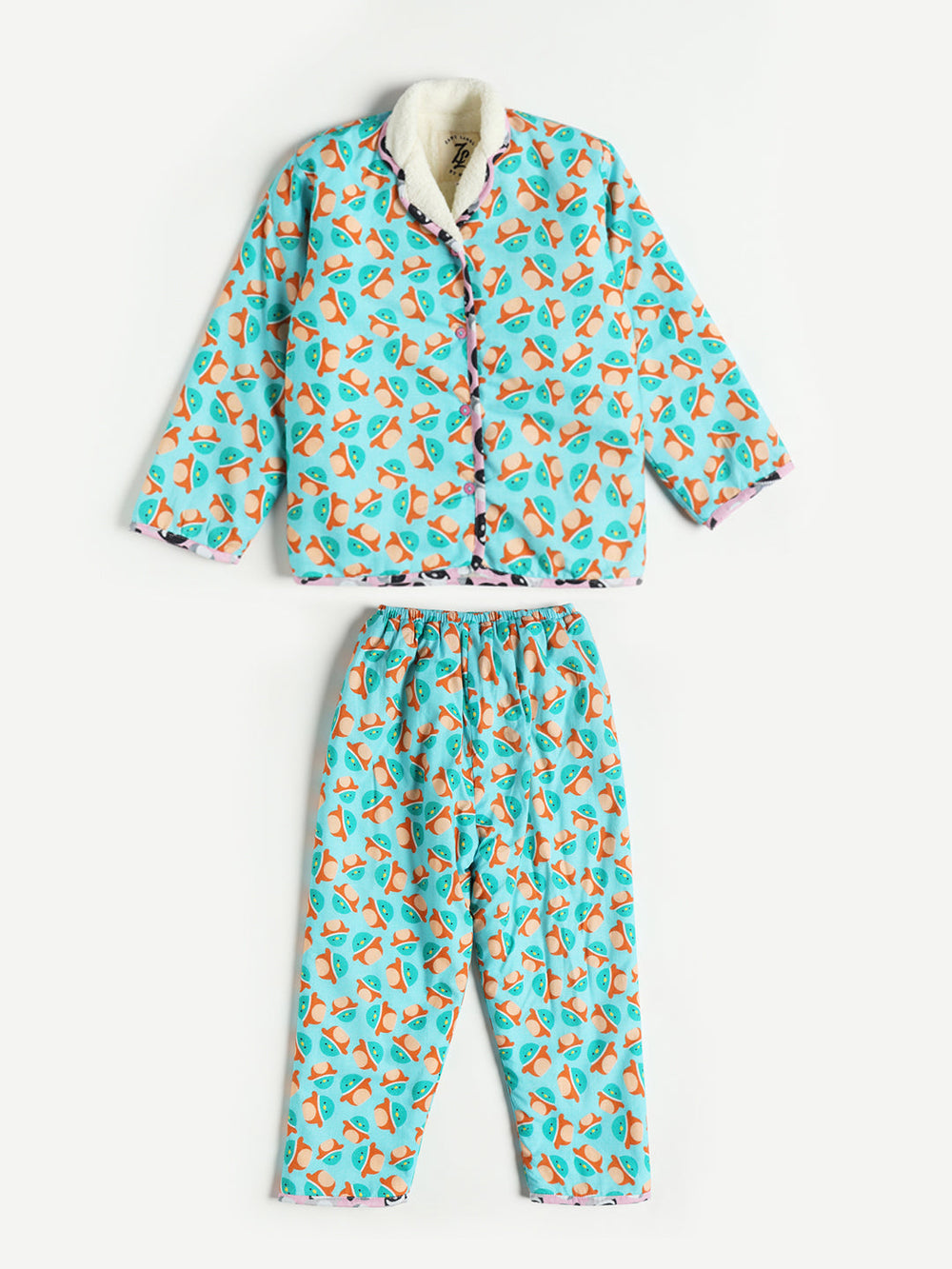 Blue Squishmallow Warm Sherpa Nightwear Pj Set