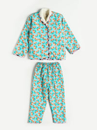 Blue Squishmallow Warm Sherpa Nightwear Pj Set