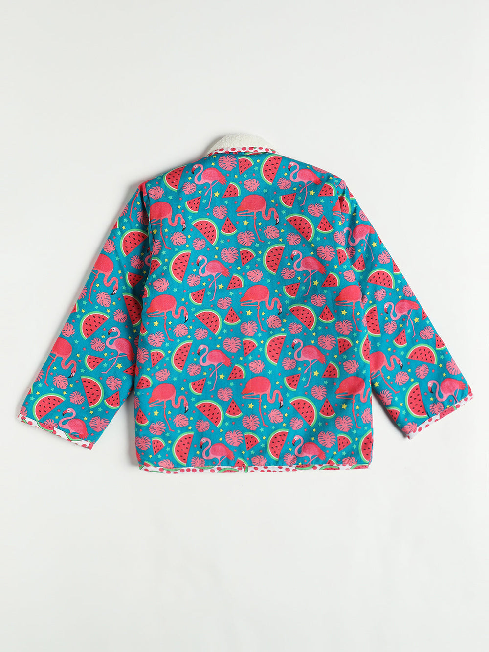 Greater Flamingo Warm Sherpa Nightwear Pj Set