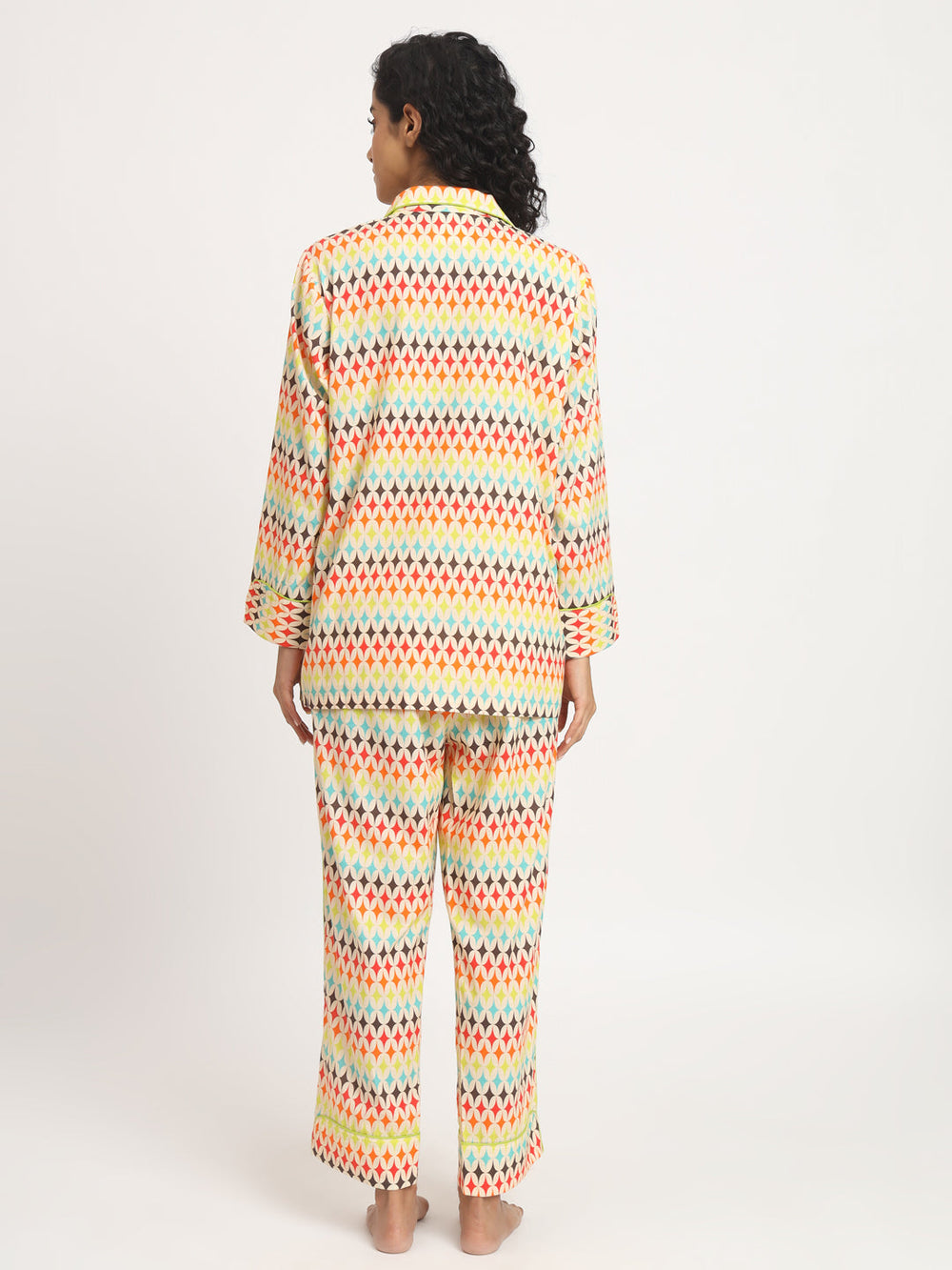 Colour Affair Printed Pj Set Nightwear