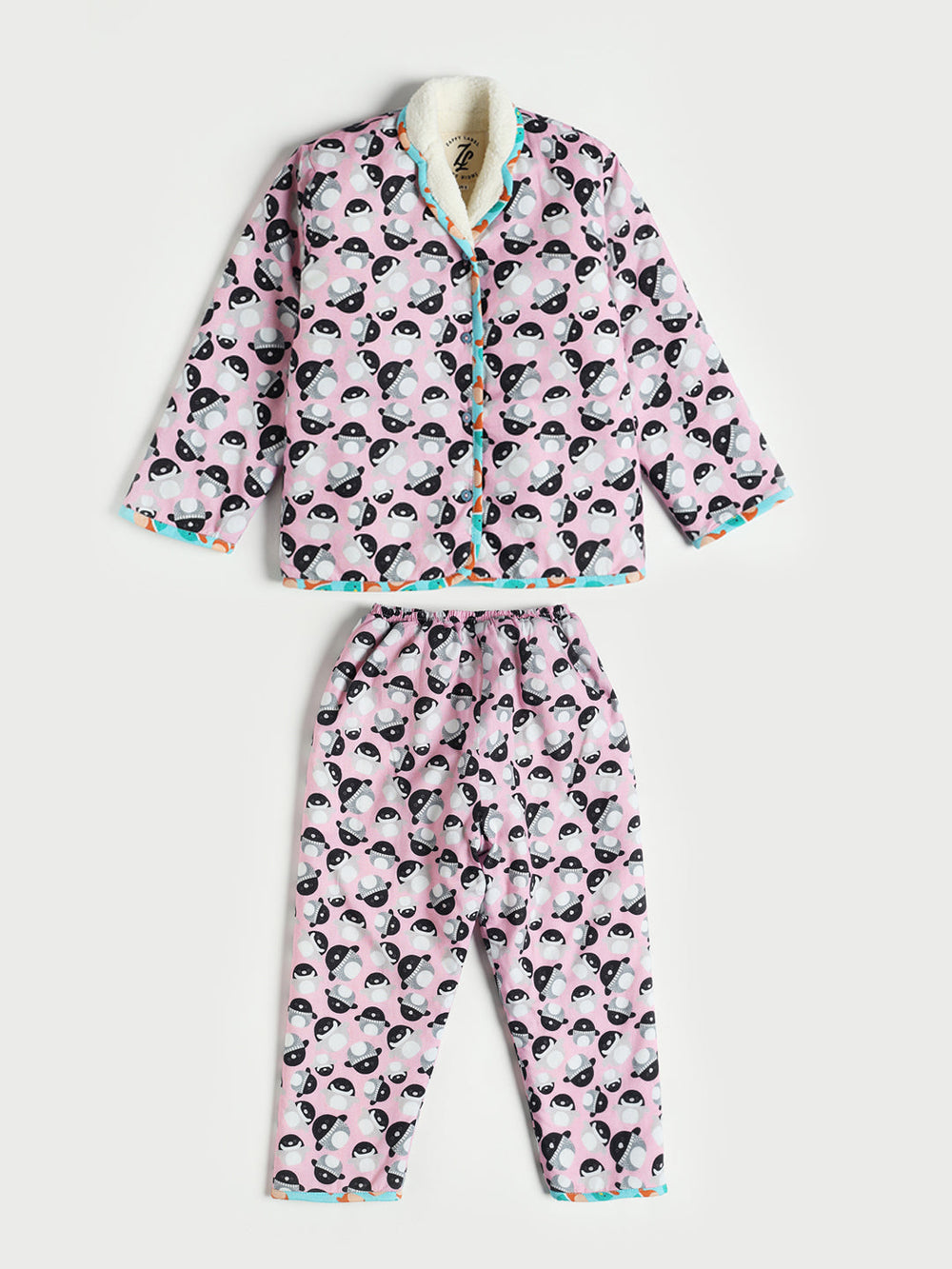 Pink Squishmallow Warm Sherpa Nightwear Pj Set