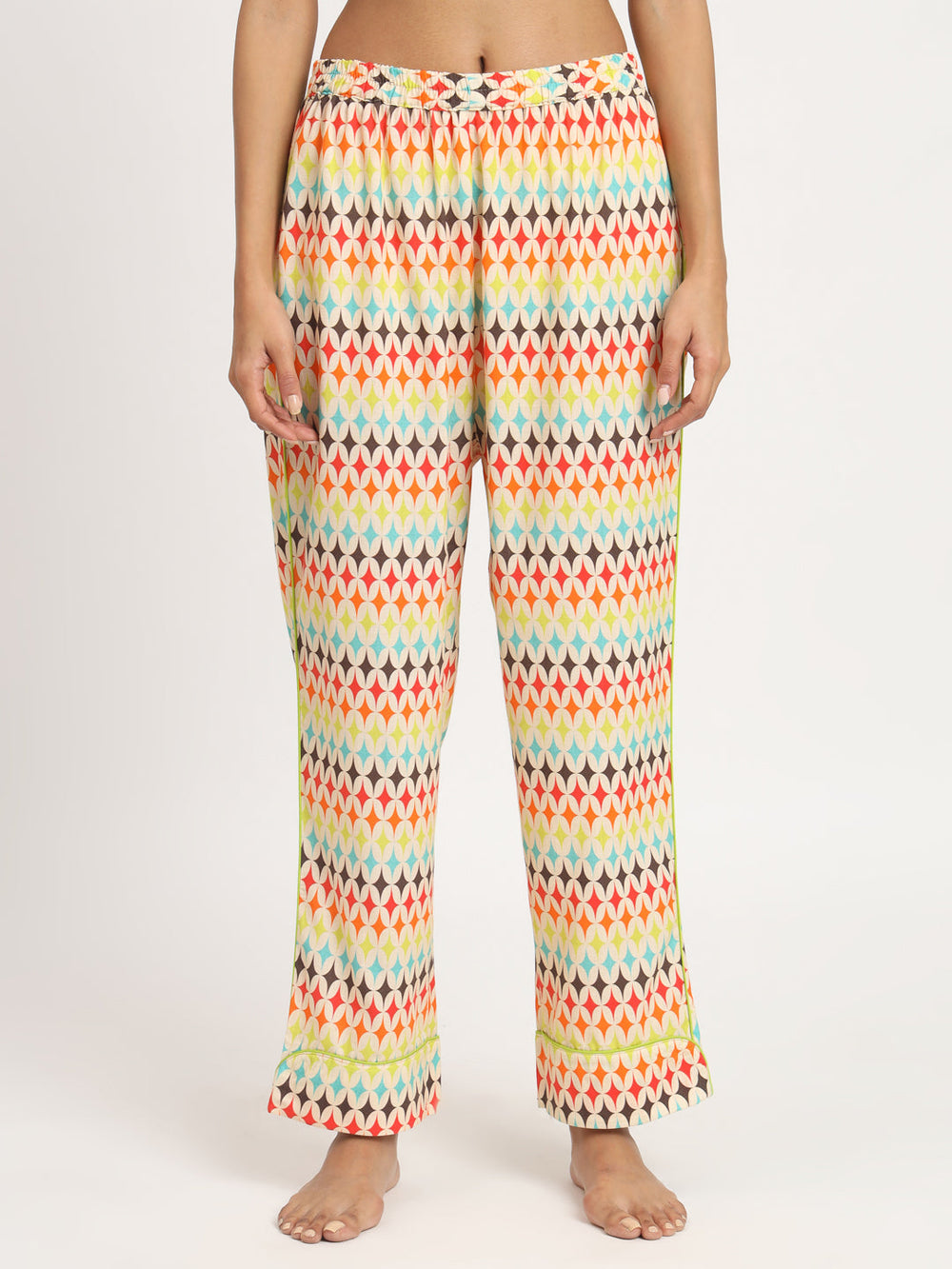 Colour Affair Printed Pj Set Nightwear