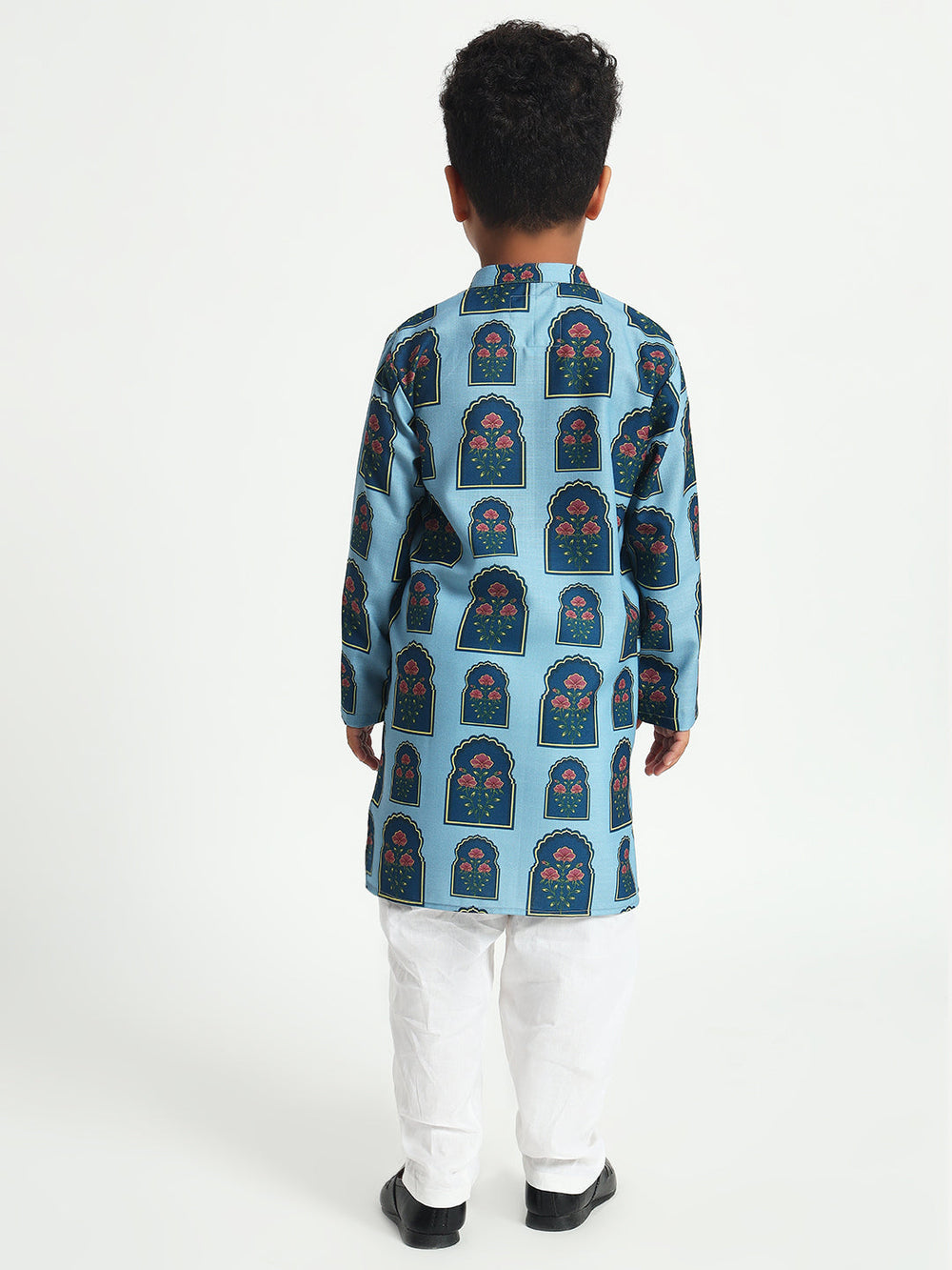 Pichwai Print Pajama Kurta Set