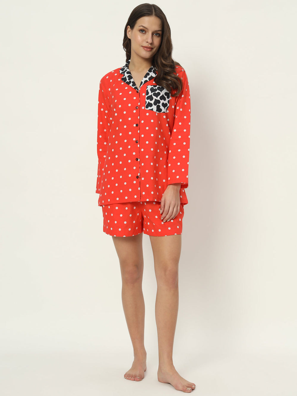 Love is Red! Cotton PJ Set Nightwear