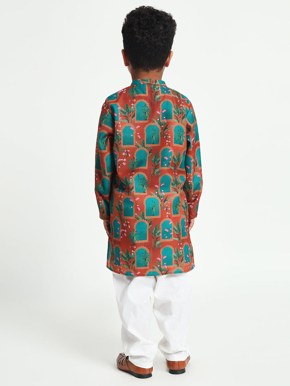 kamal Pichwai Print Pajama Kurta Set