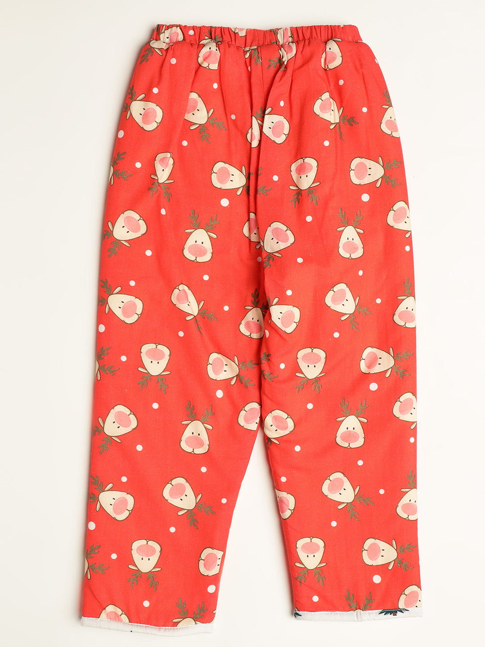 Christmas Reindeer Warm Sherpa Nightwear Pj Set