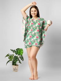 Flamingo Paradise Kaftan Nightwear