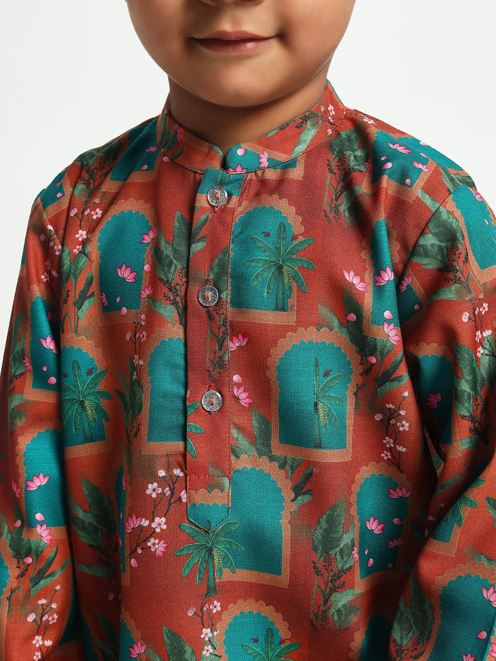 kamal Pichwai Print Pajama Kurta Set