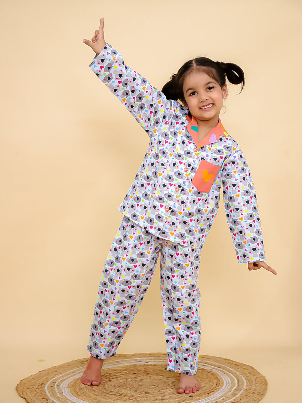 Cute Wombat Kid’s Nightwear Pj set (1-14 Yrs)