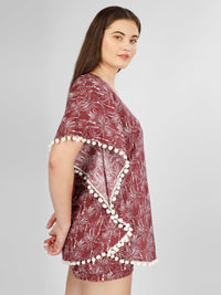 Dusky Palms Kaftan Nightwear