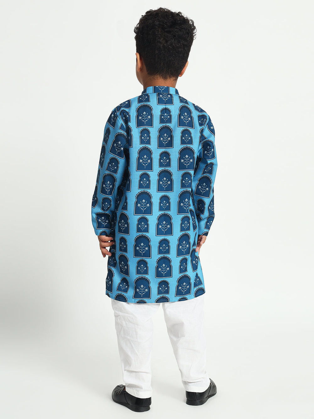 Symbol of Divine Print Pajama Kurta Set