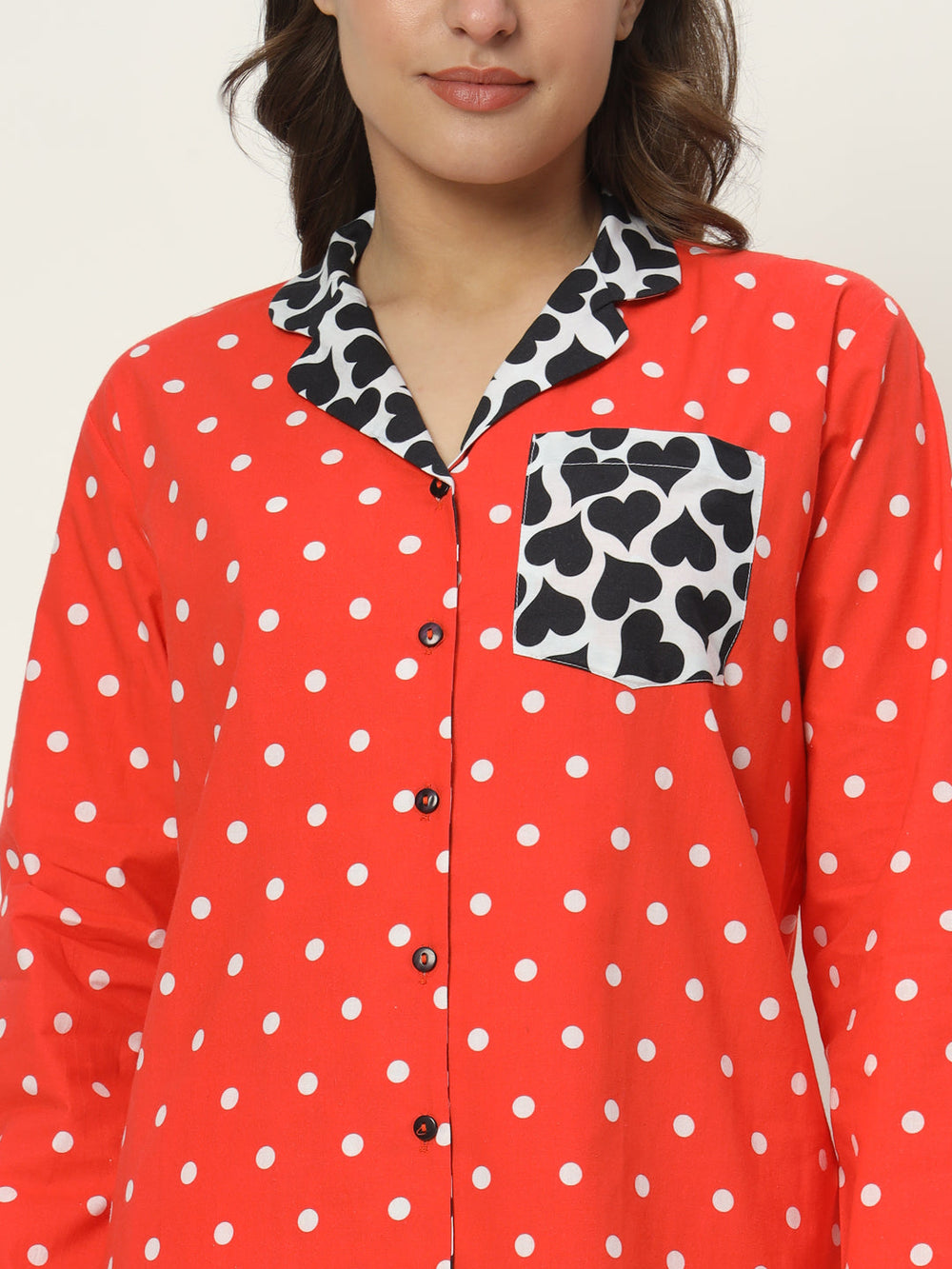 Love is Red! Cotton PJ Set Nightwear