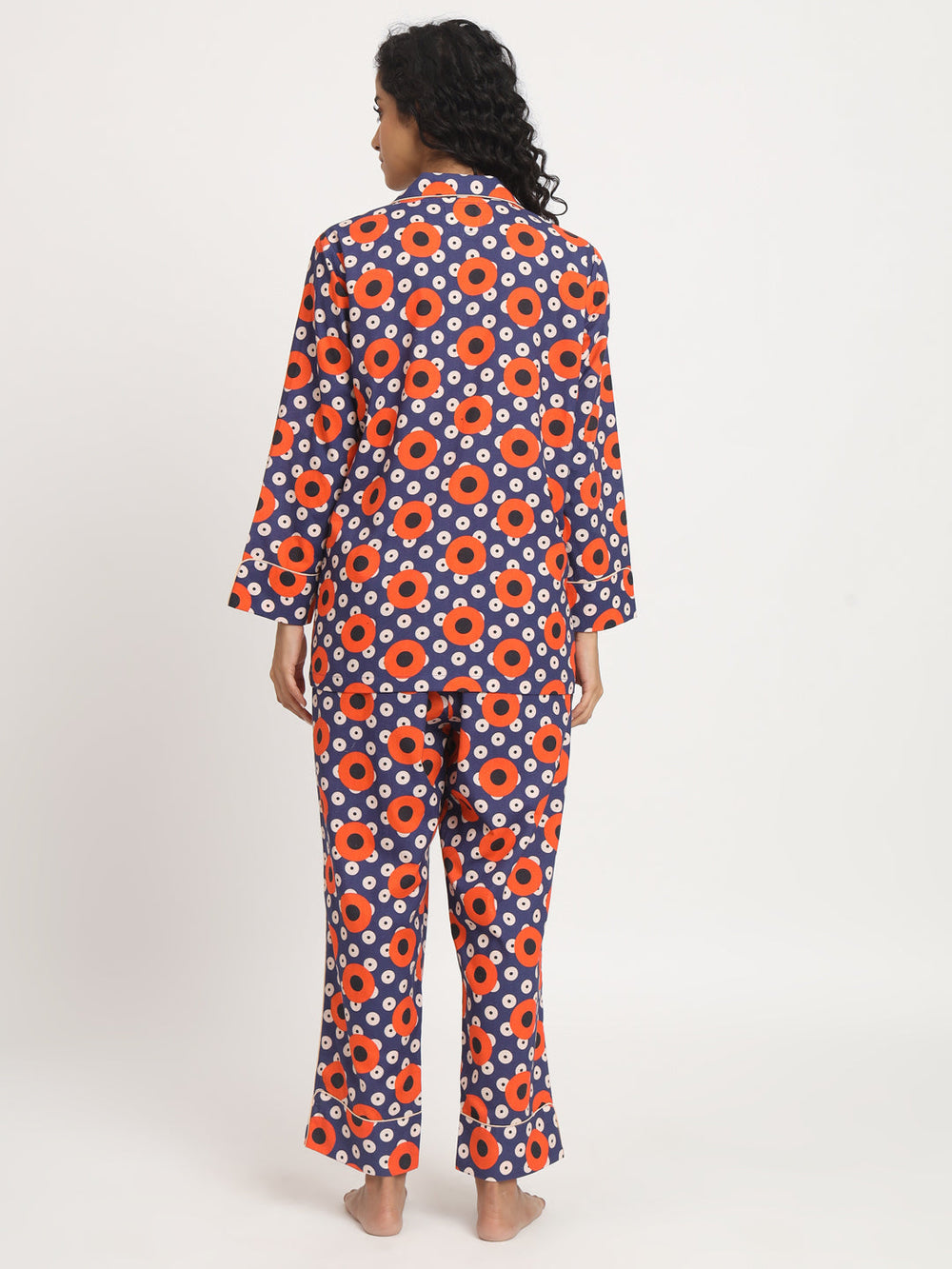 Retro Art Printed Pj Set Nightwear