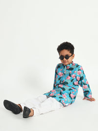 Purity Print Pajama Kurta Set