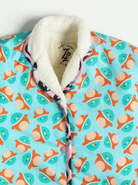 Blue Squishmallow Warm Sherpa Nightwear Pj Set