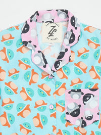 Blue Squishmallow Nightwear Pj Set