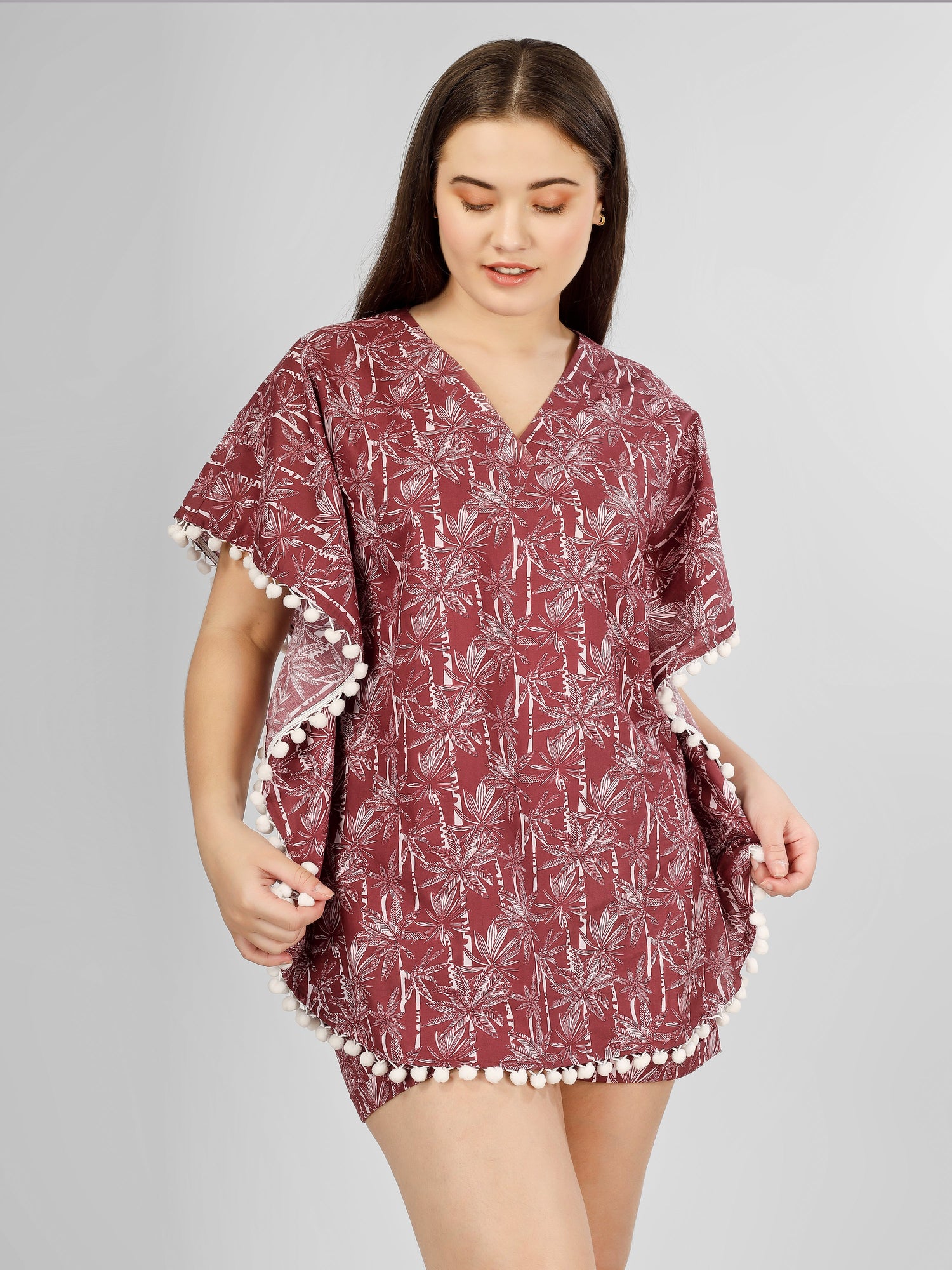 Dusky Palms Kaftan Nightwear