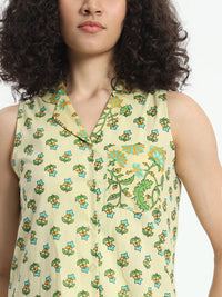 Clove Green Summer Bliss Nightwear
