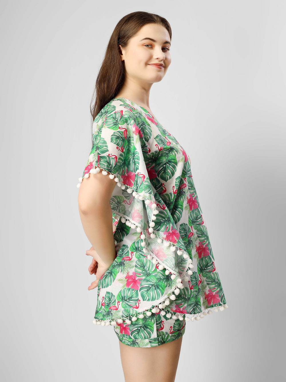 Flamingo Paradise Kaftan Nightwear