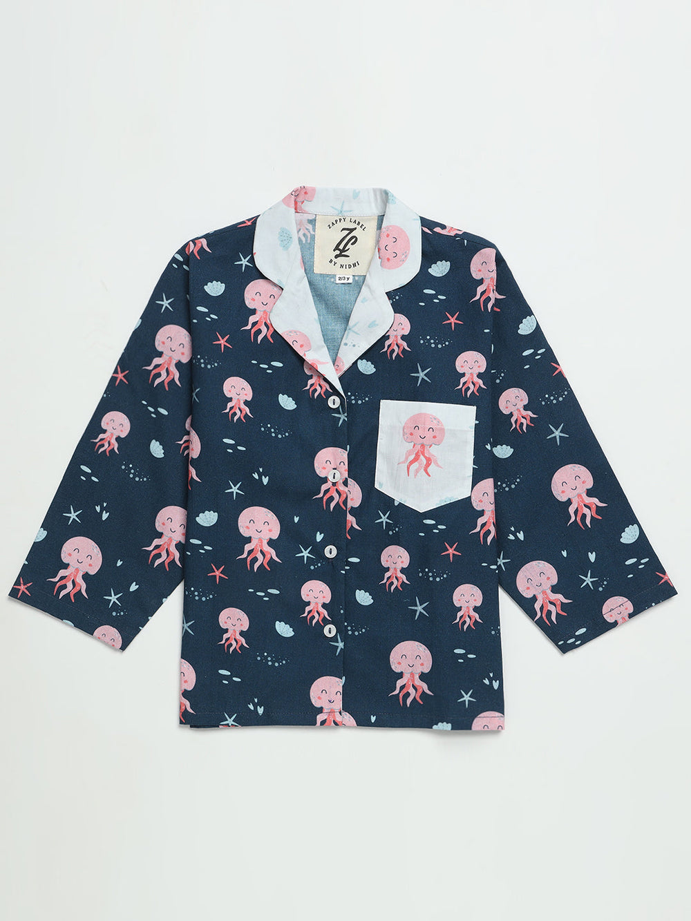 Giant Octopus Printed Nightwear Pj Set