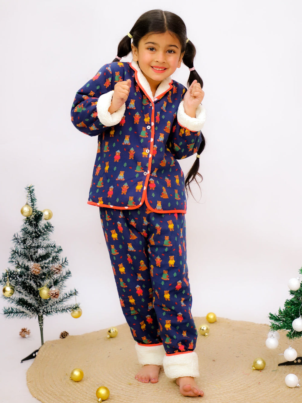 Dashing through the snow! Warm Sherpa Nightwear Pj Set