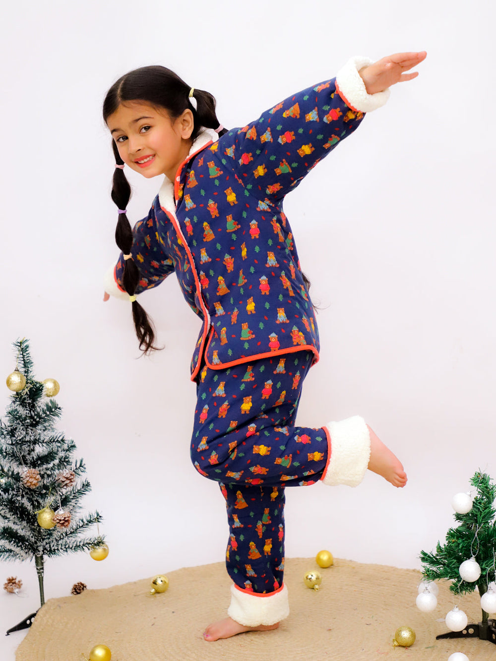 Dashing through the snow! Warm Sherpa Nightwear Pj Set