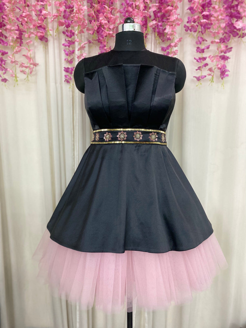 Ebony Tulle Dress Evening Gown