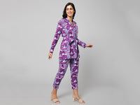 Vibrant Palmate Co-Ord Set