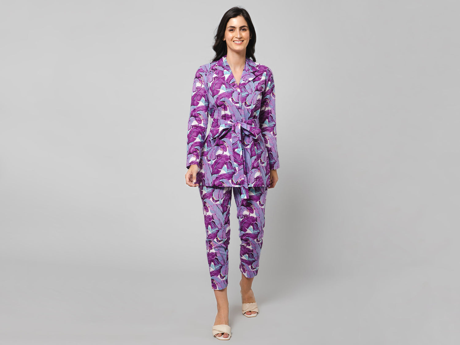 Vibrant Palmate Co-Ord Set