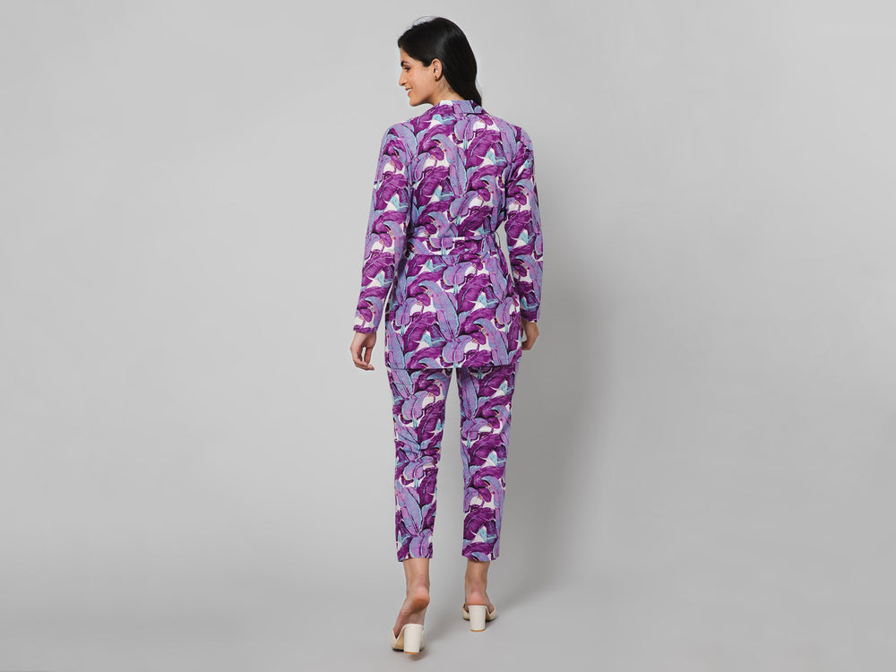 Vibrant Palmate Co-Ord Set